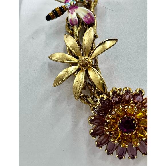 Banana Republic Vintage Floral Dragonfly Enamel Rhinestone
Necklace - Picture 6 of 13